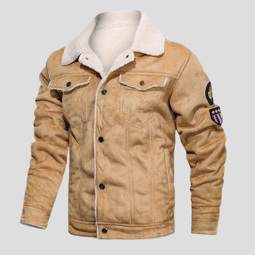 Herren-Bikerjacke Im Klassischen Stil - Mio