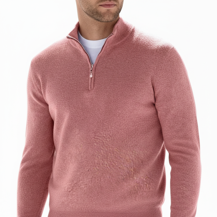Herrenpullover Mit Reißverschluss -  Leonard