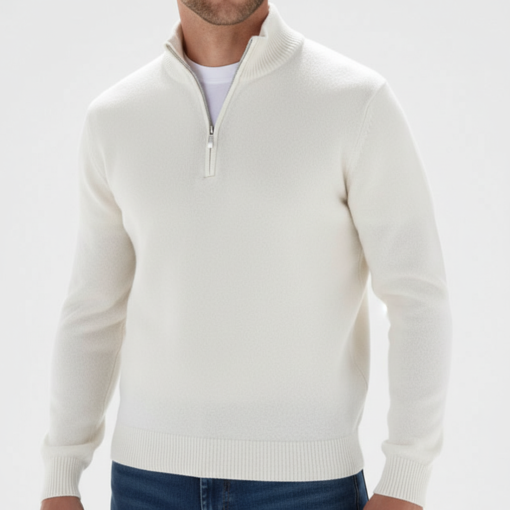 Herrenpullover Mit Reißverschluss -  Leonard