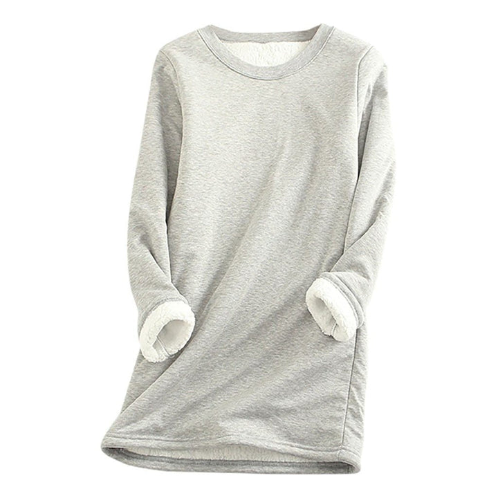 Damski polarowy sweter z podszewką – Mira