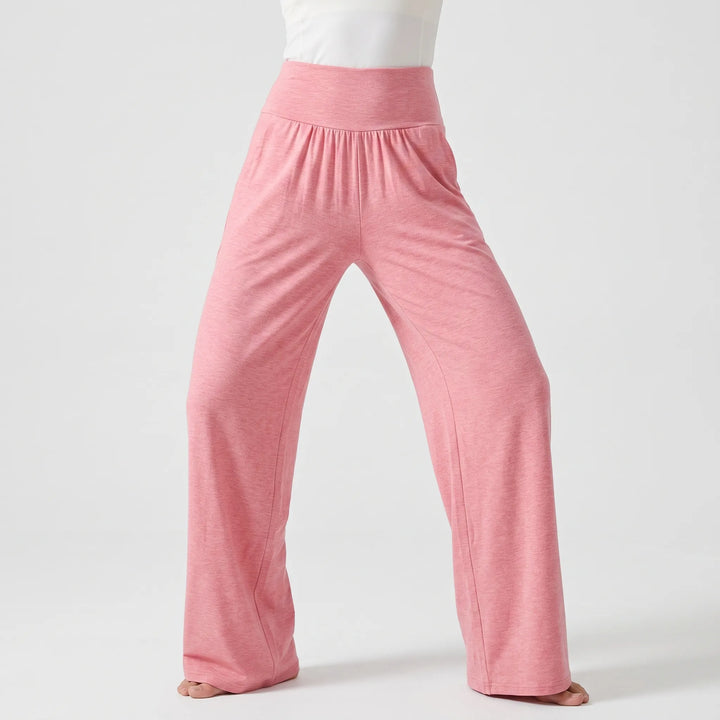 High-Waisted Wide-Leg Yoga Trousers - Sheryl