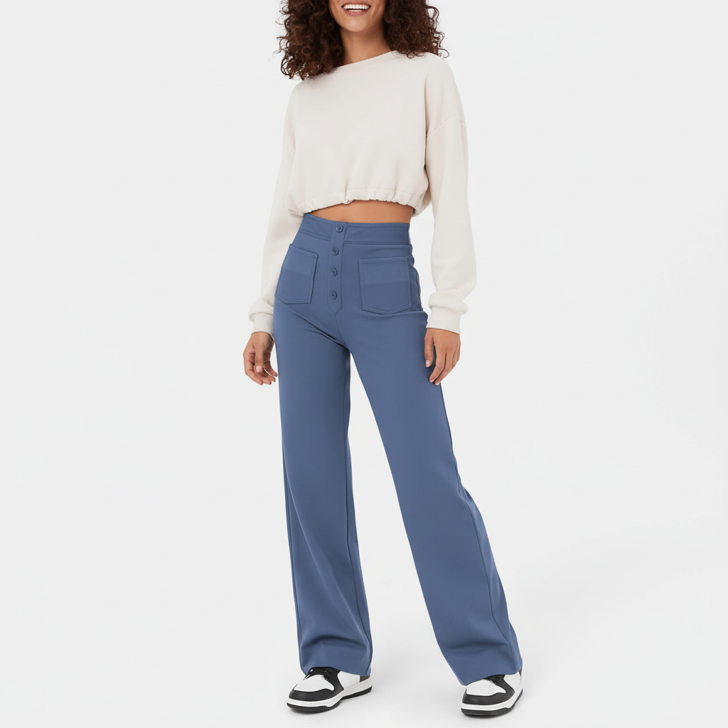 Hoch Geschnittene Hose - Selina