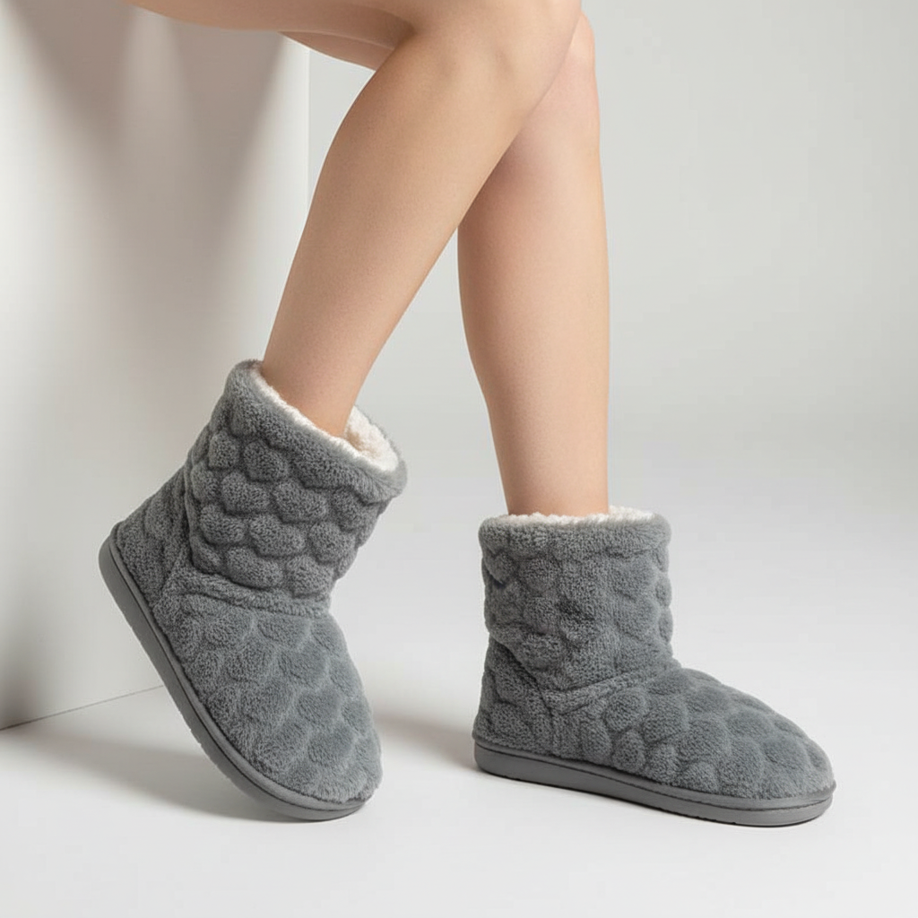 Hoch Geschnittener Hausschuh - FluffBoot