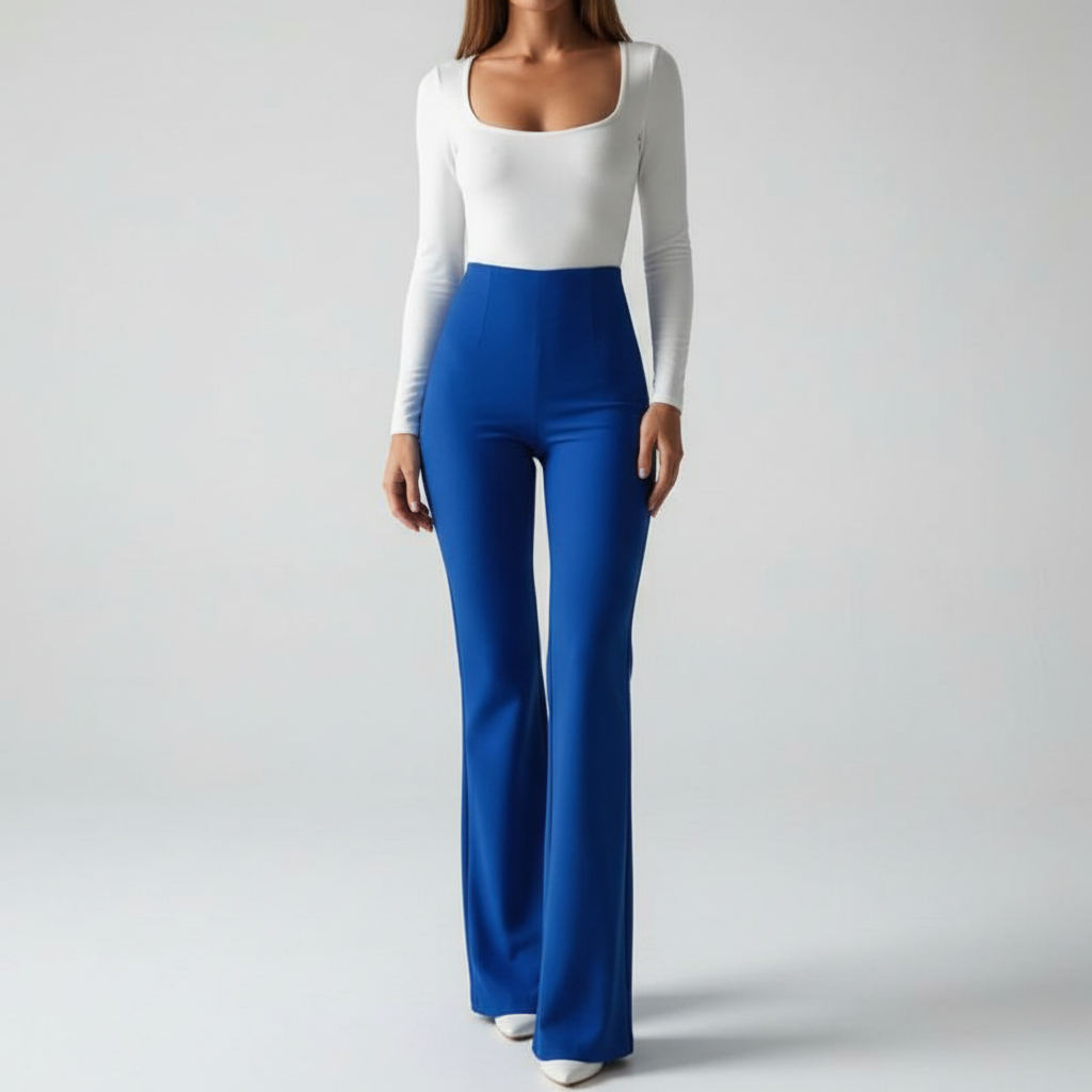 Hoch Taillierte Flared-Hose - Annika