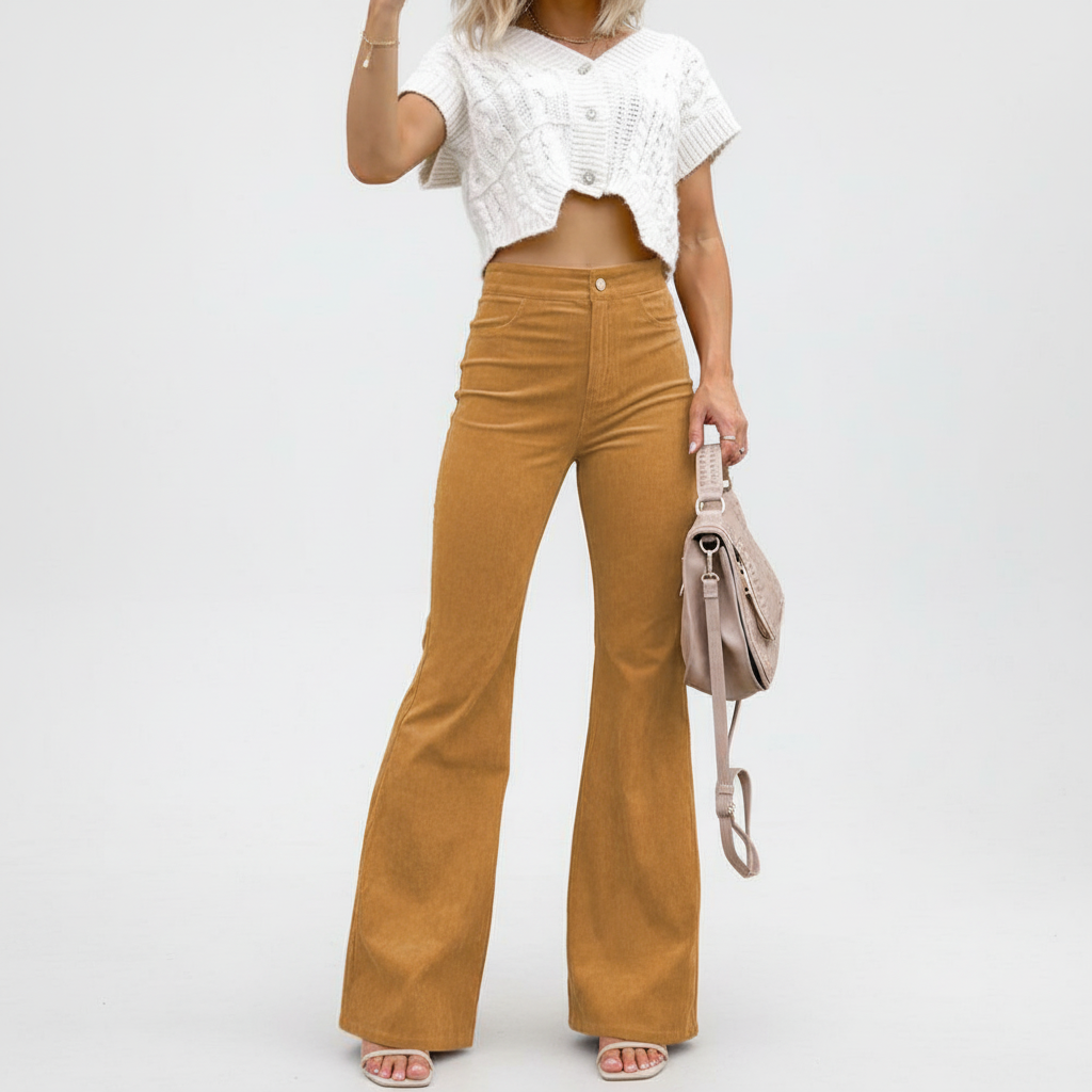 Hochtaillierte Schlaghose -  Bettina