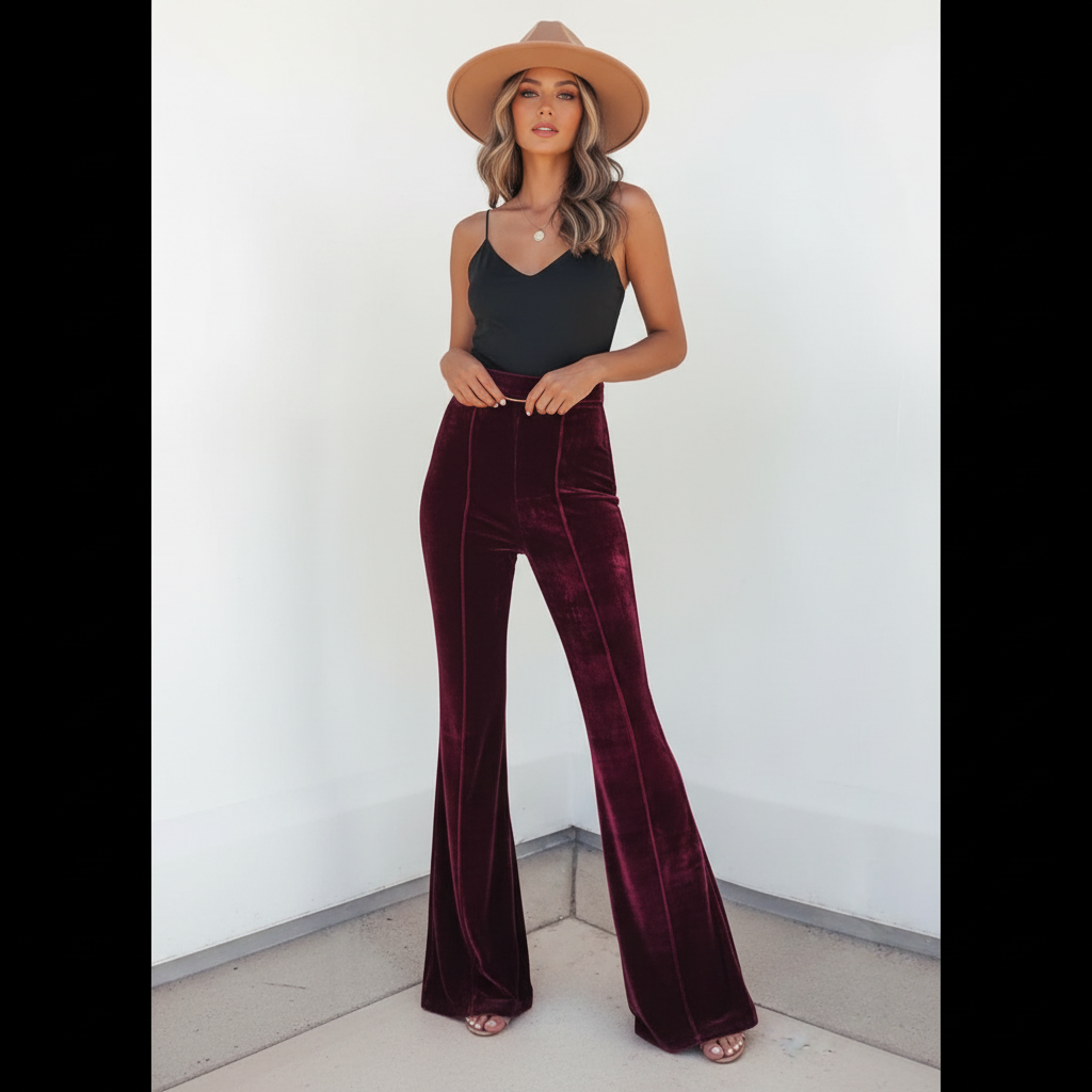 Hochwertige Flared-Hose - Evelynn