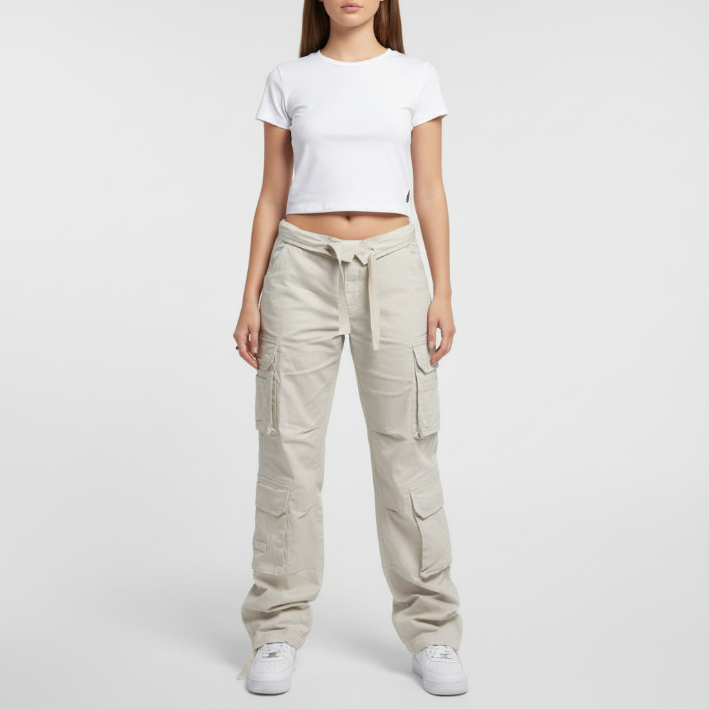 Hohe Taille Cargo Hose - Valentina