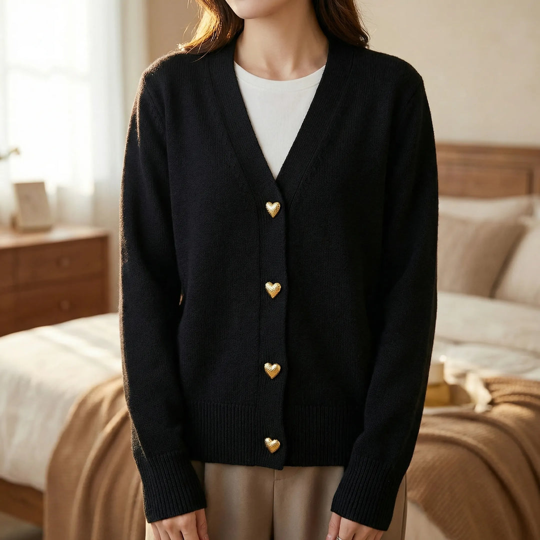 Hüftlanger Cardigan Mit Knopfleiste - Frida