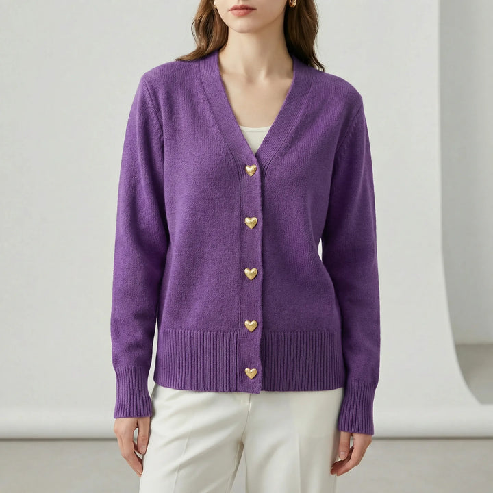 Hüftlanger Cardigan Mit Knopfleiste - Frida