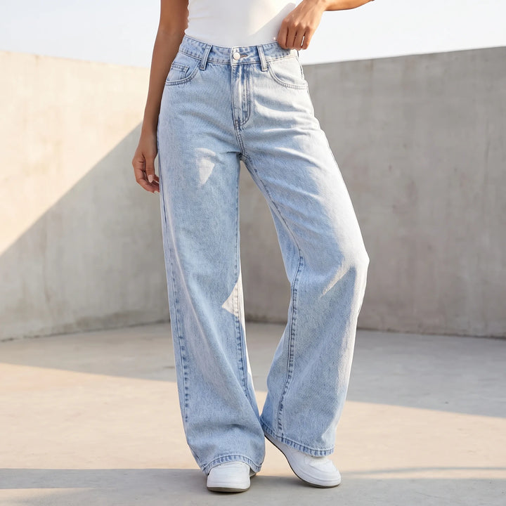 Jeansy Wide Leg Damskie -  Jill