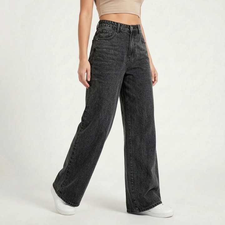 Jeansy Wide Leg Damskie -  Jill