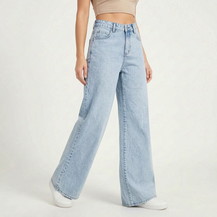 Jeansy Wide Leg Damskie -  Jill