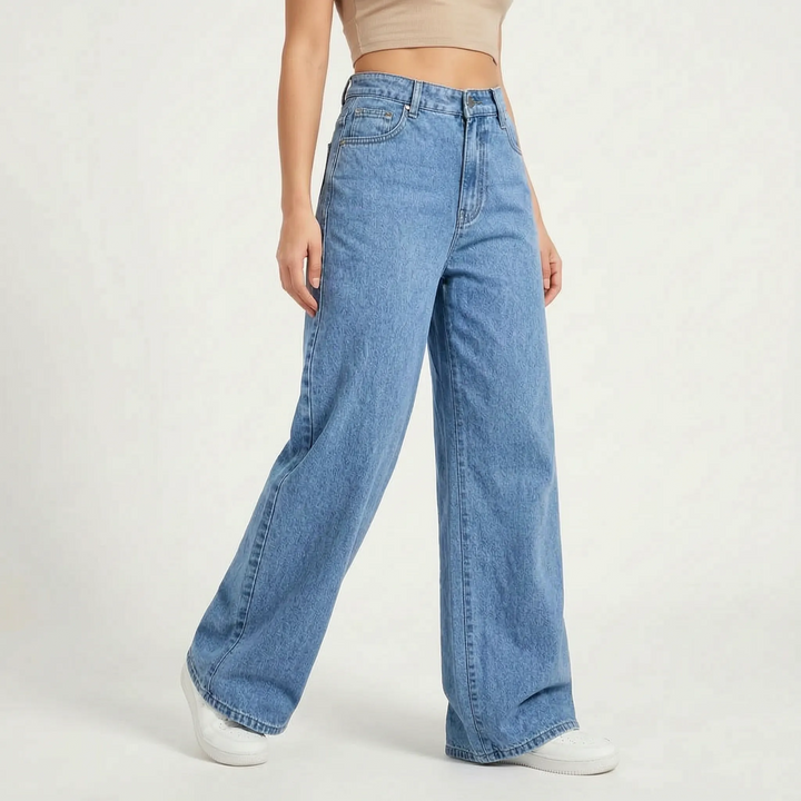 Jeansy Wide Leg Damskie -  Jill