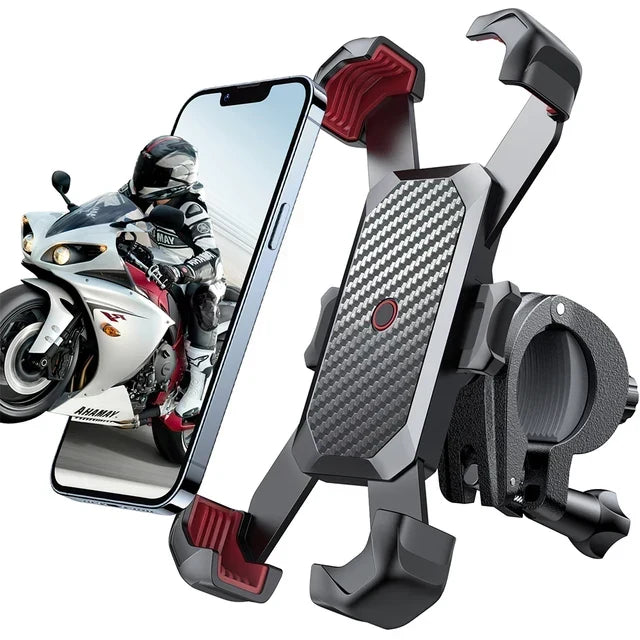 Uchwyt na telefon do roweru i motocykla odporny na wstrząsy z obrotem 360° 2