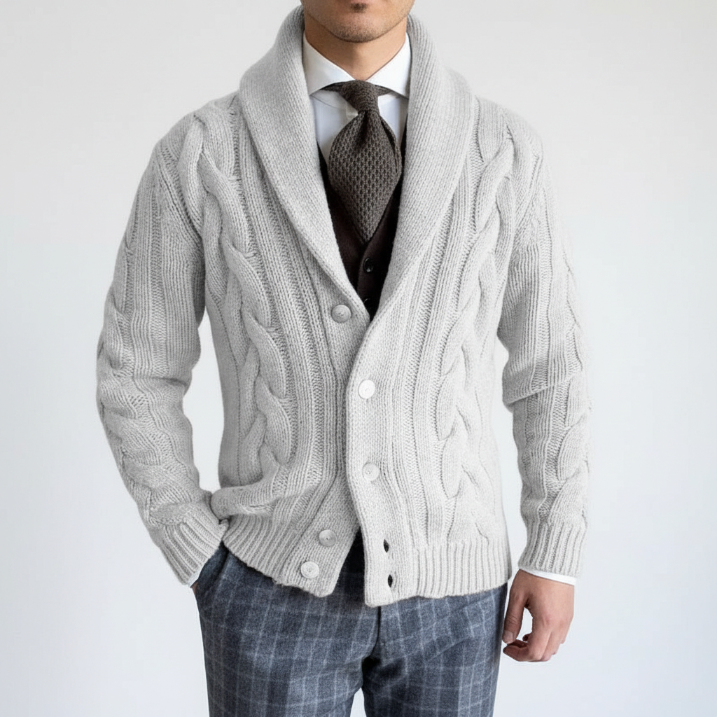 Kabelstrick-Weste - Ethan