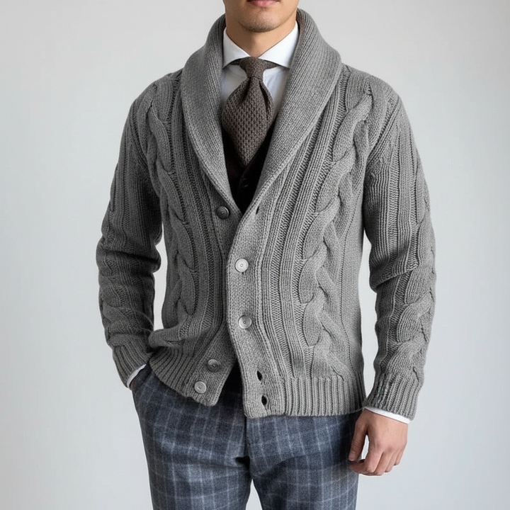 Kabelstrick-Weste - Ethan