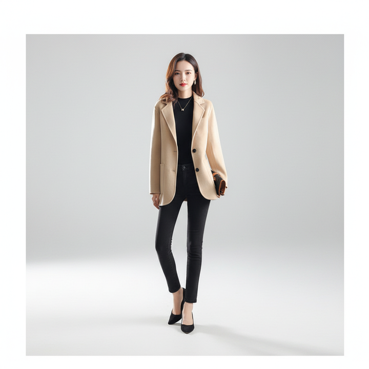 Klassischer Tweedmantel - Susanne