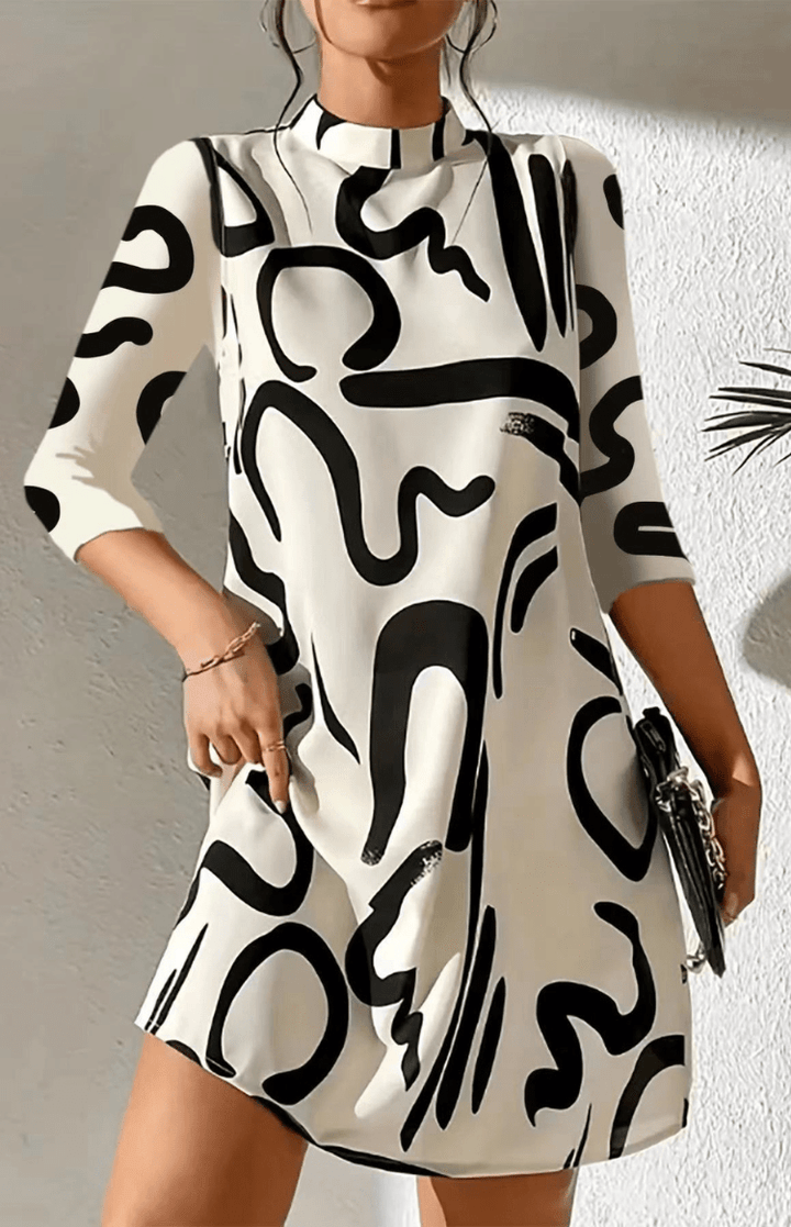 Kleid Mit Lockerem Schnitt Und Muster - Letizia