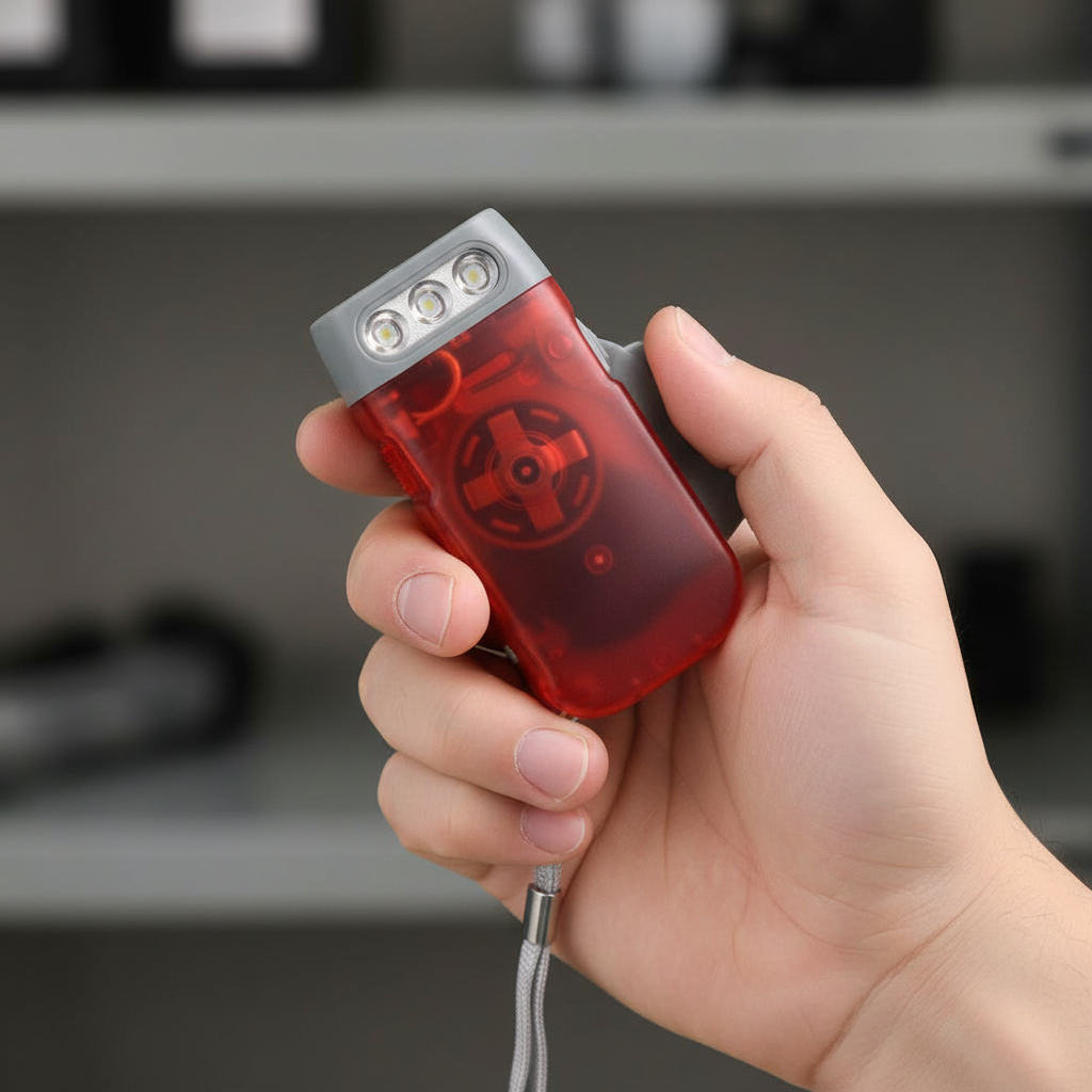 Kompakte Kurbel Taschenlampe - HandiGlow