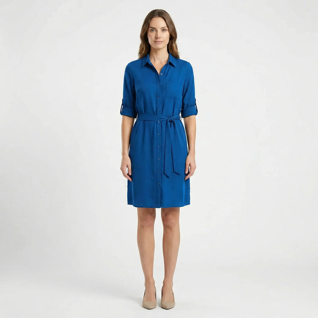 Kragenhemdkleid Mit Taille - Delia