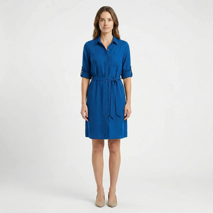 Kragenhemdkleid Mit Taille - Delia