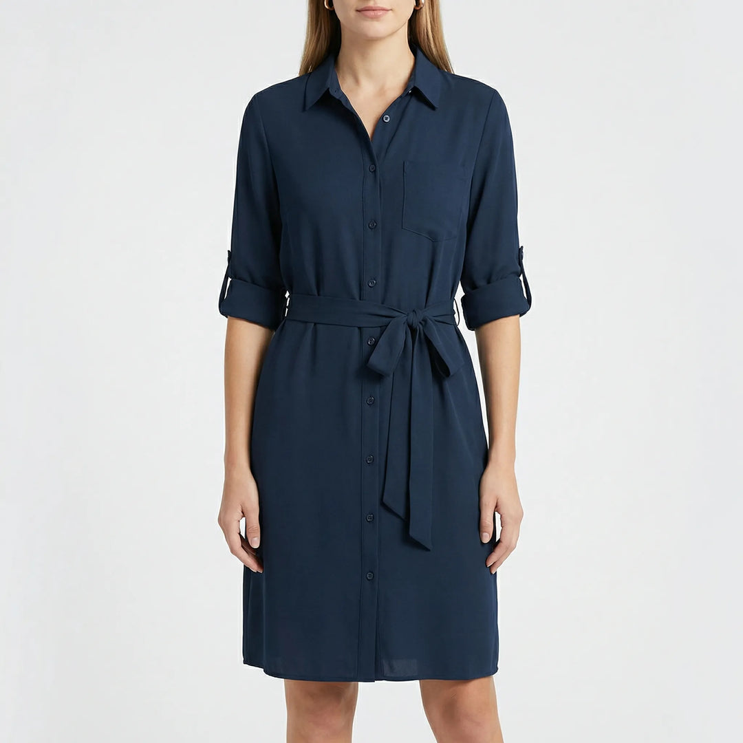 Kragenhemdkleid Mit Taille - Delia