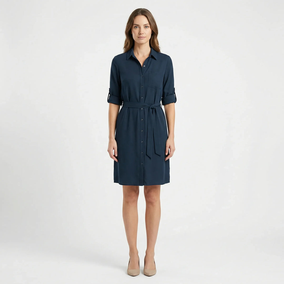 Kragenhemdkleid Mit Taille - Delia