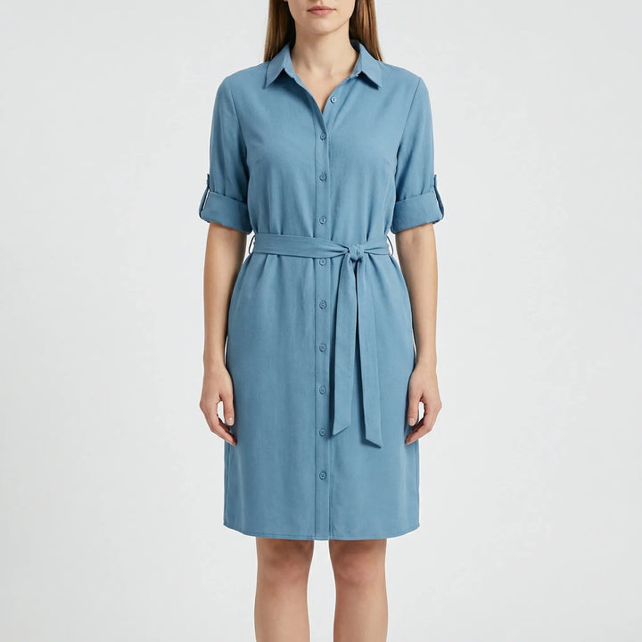 Kragenhemdkleid Mit Taille - Delia