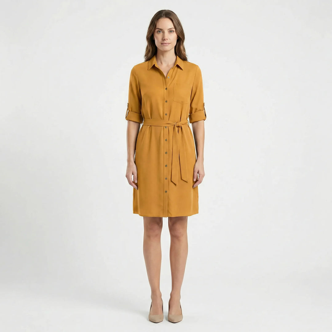 Kragenhemdkleid Mit Taille - Delia