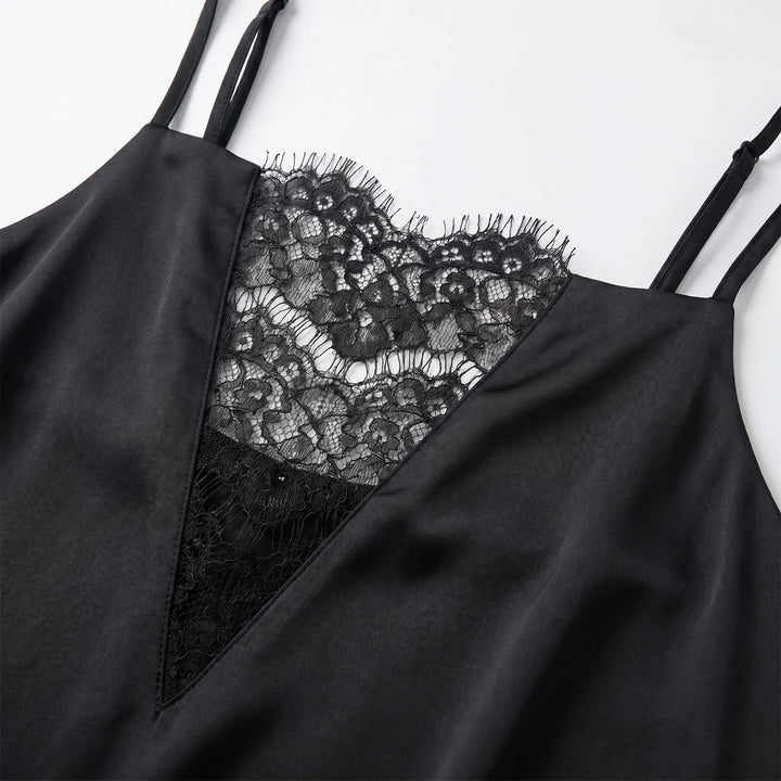 Lace-Trimmed Slip Dress -  Isabel