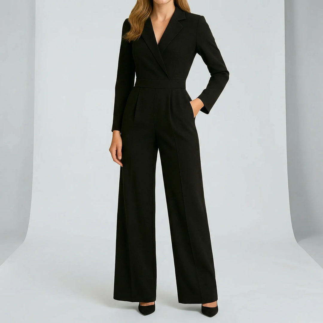 Langärmeliger Jumpsuit Mit Tailliertem Schnitt - Frederike