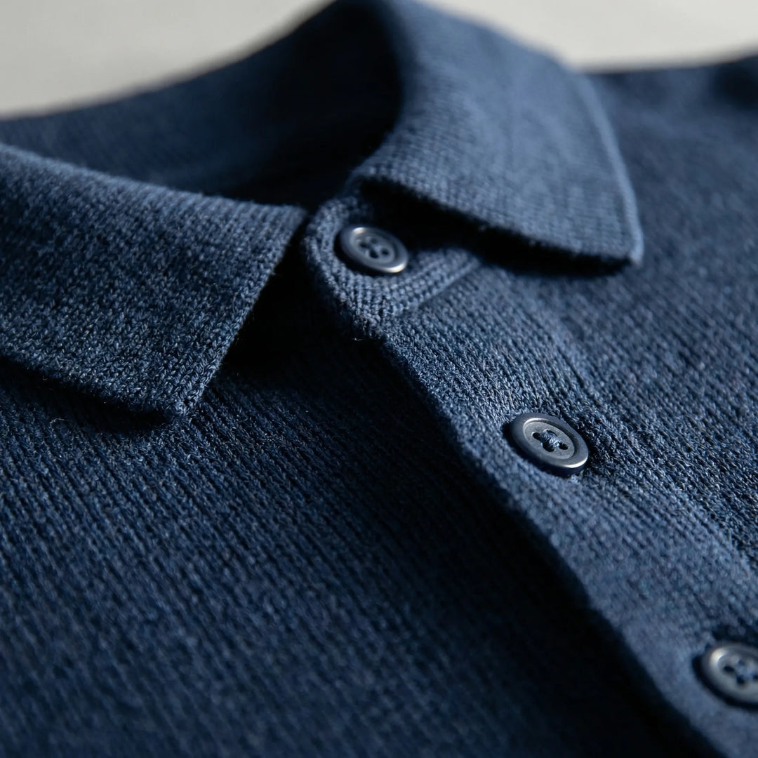 Langärmeliger Polo-Pullover - Tiago