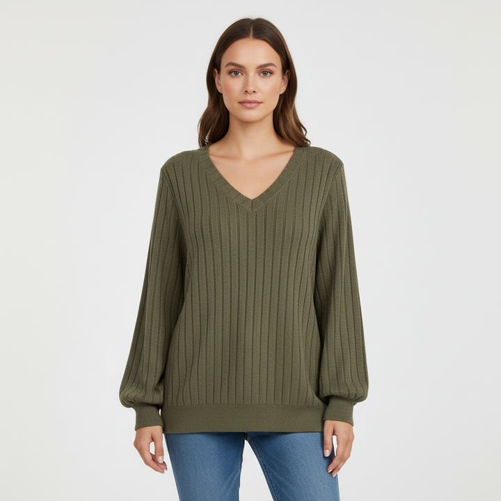 Langärmliger Strickpullover -  Liane