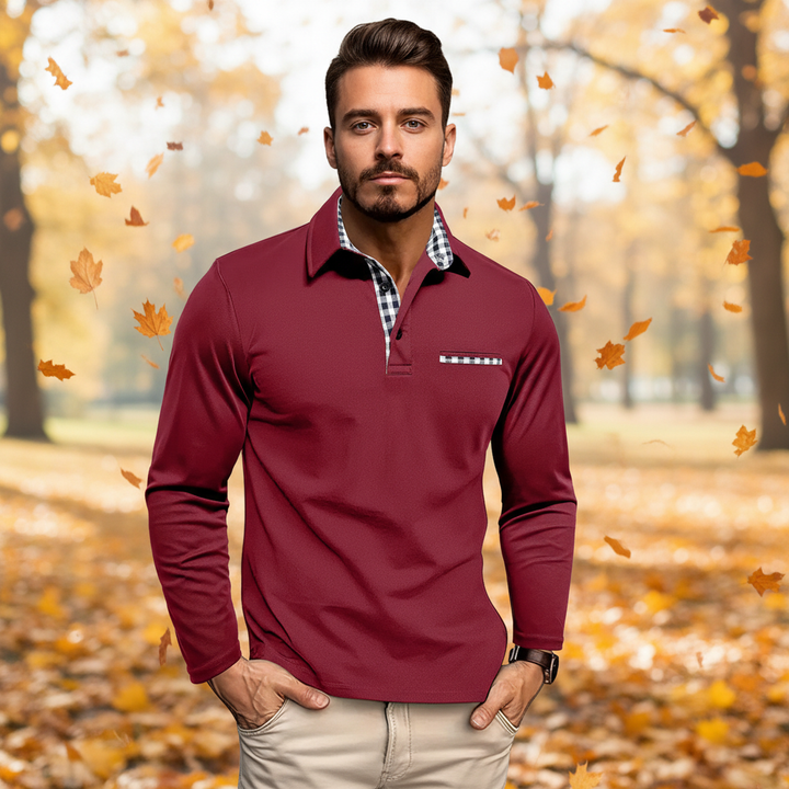 Langärmliges Poloshirt - Walter