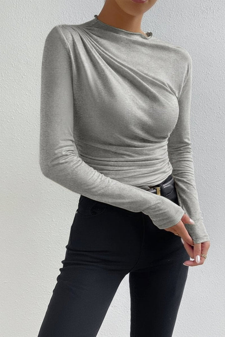 Langarmshirt Mit Raffdetail - Anastasia