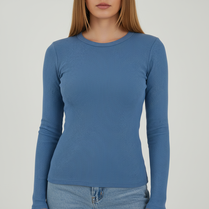 Langarmshirt Mit Rundhalsausschnitt -  Gudrun