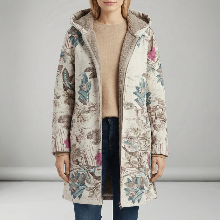 Lange Taillierte Kapuzenjacke - Philine