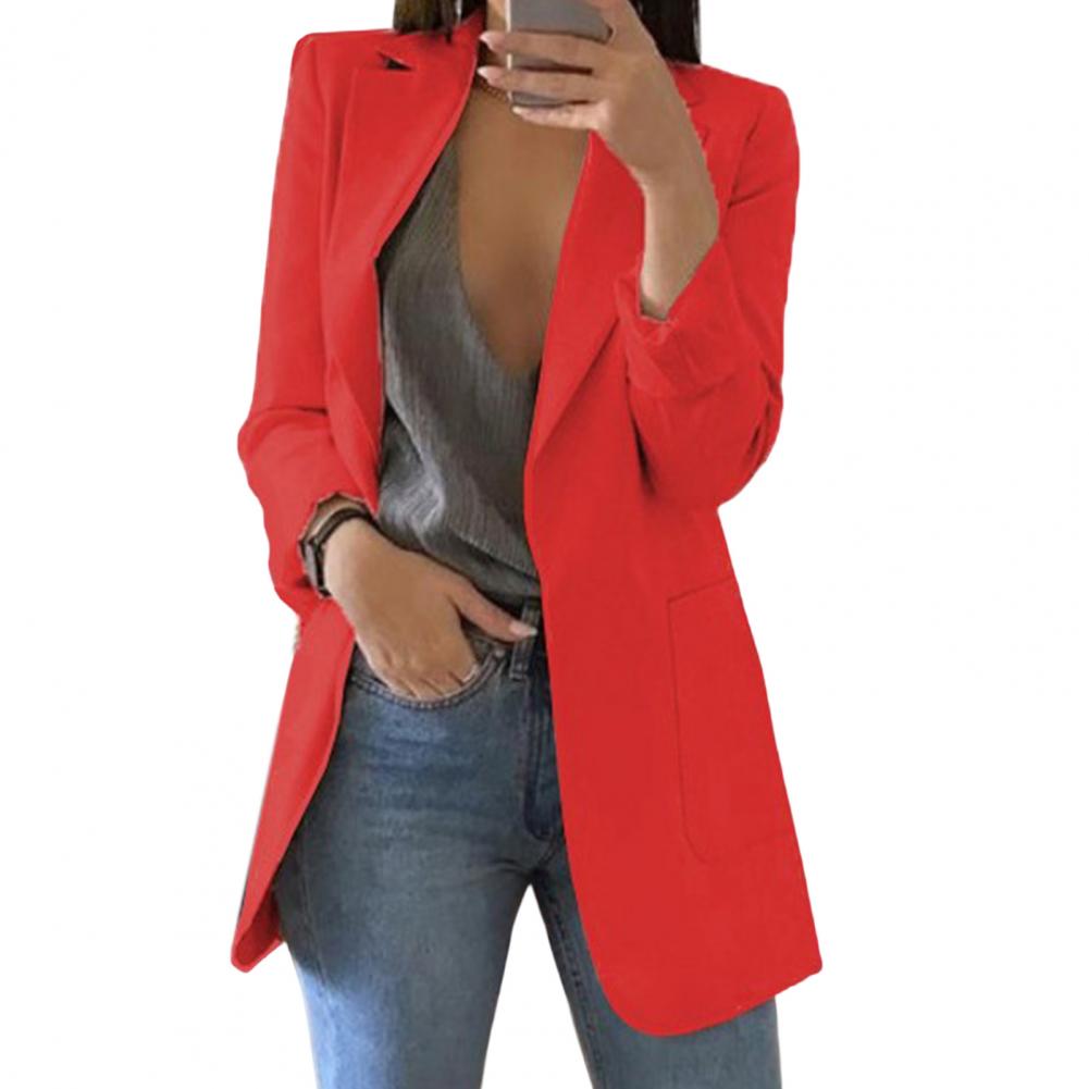 Jesienny damski blazer – Marita w pomarańczowym kolorze dyni