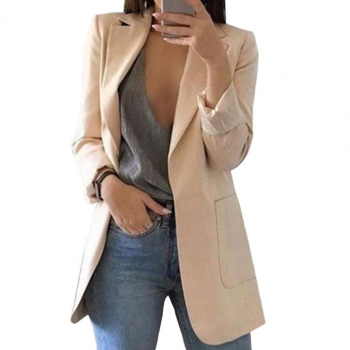 Jesienny damski blazer – Marita w pomarańczowym kolorze dyni