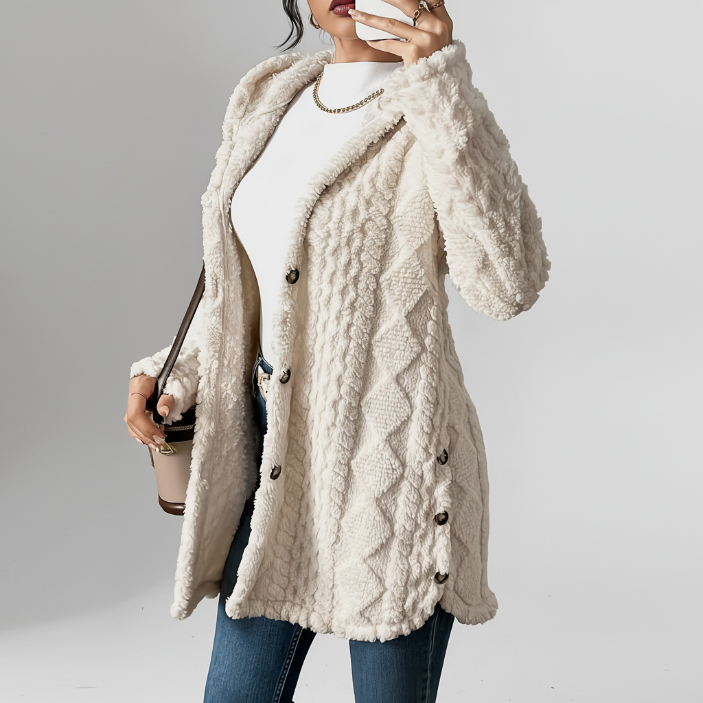 Lange Damen-Strickjacke - Maja