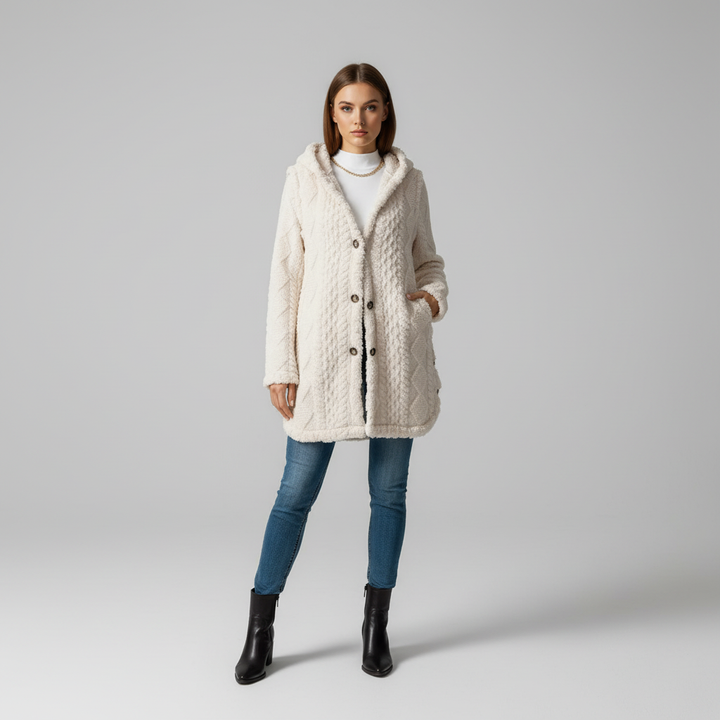 Lange Damen-Strickjacke - Maja