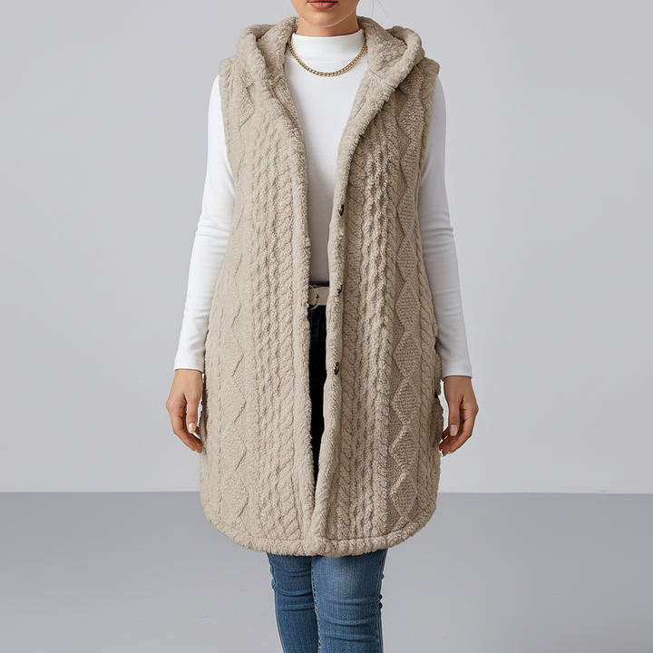 Lange Damen-Strickjacke - Maja