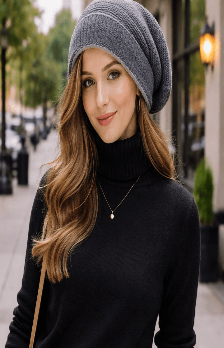 Lässige Slouchy-Strickmütze - Charlie