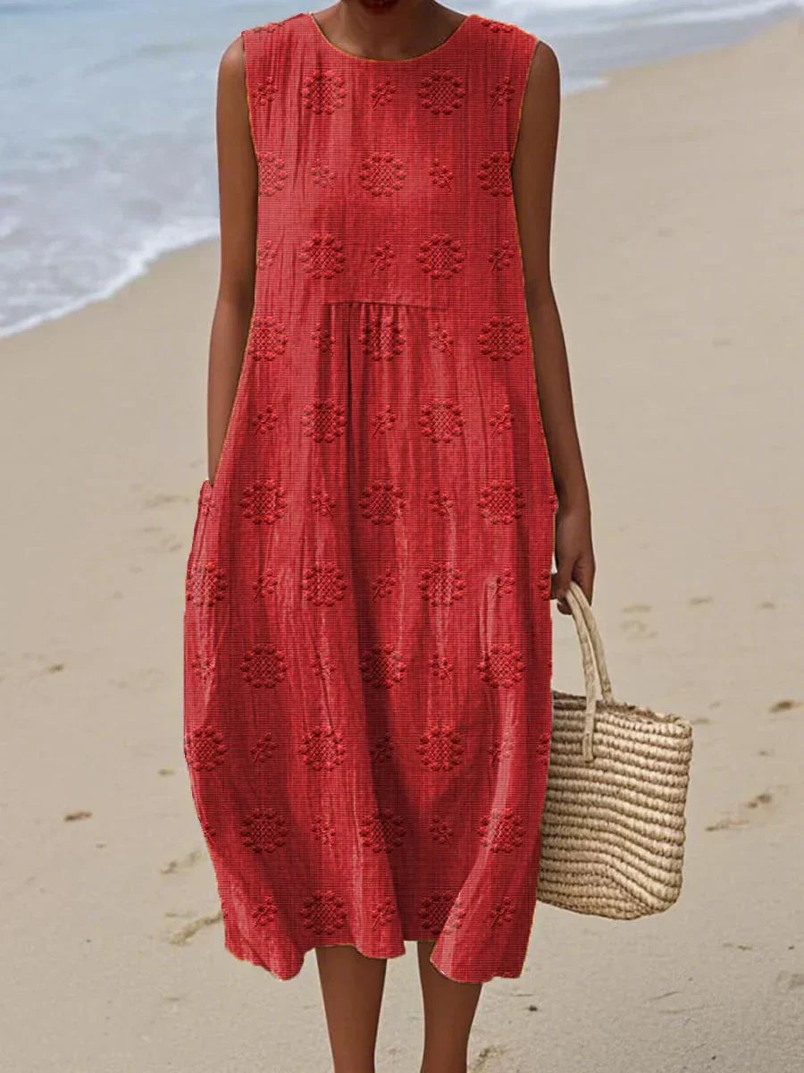 Lässiges Sommerkleid Mit Taschen - Carina