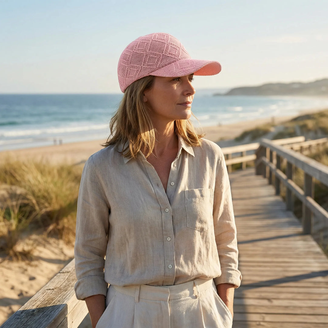 Leichte Sommerliche Schirmkappe - Viola