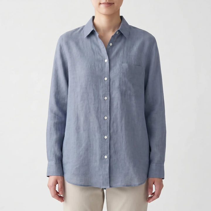 Lightweight Button-Up Shirt -  Alison