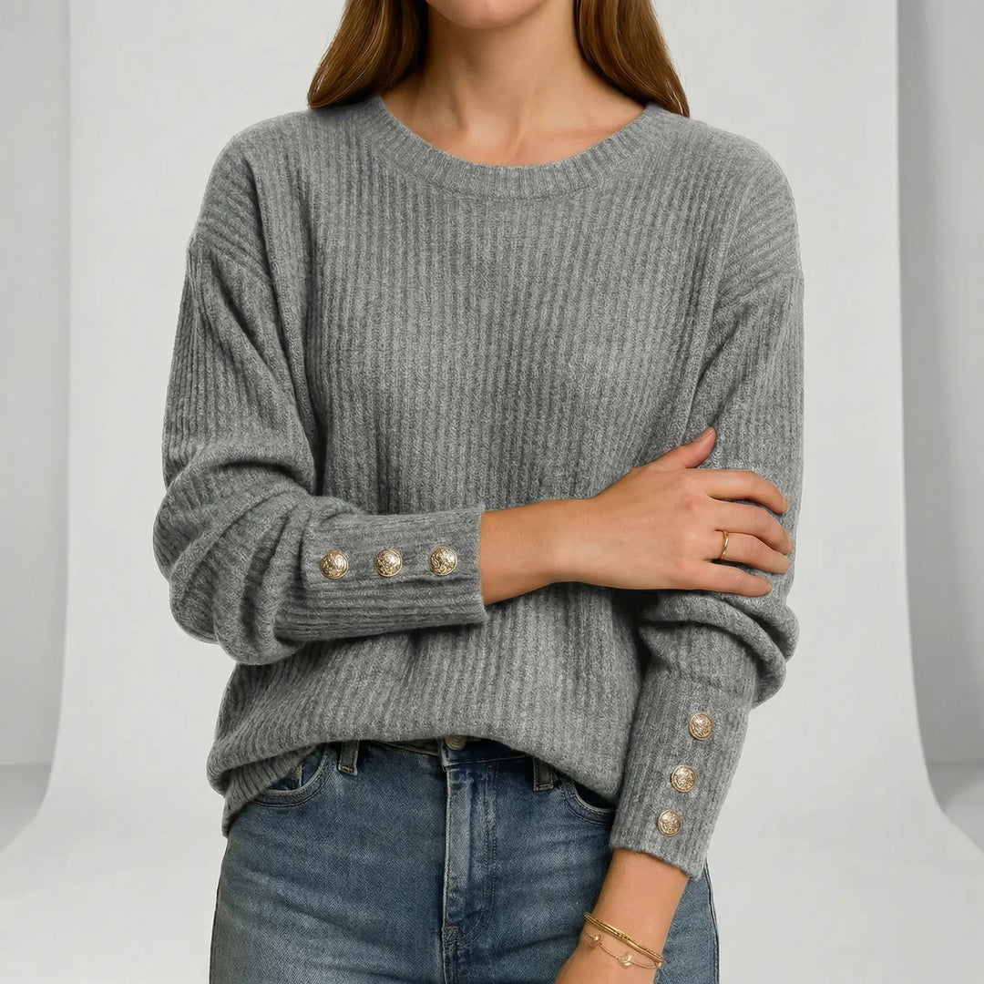 Locker Geschnittener Strickpullover - Charlotta