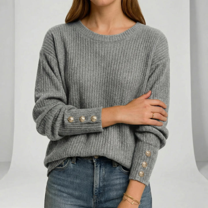 Locker Geschnittener Strickpullover - Charlotta