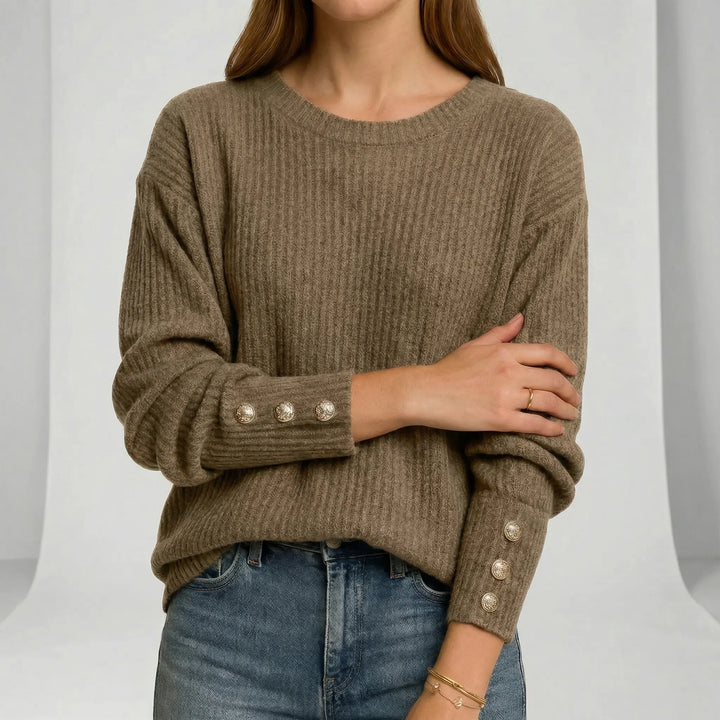 Locker Geschnittener Strickpullover - Charlotta
