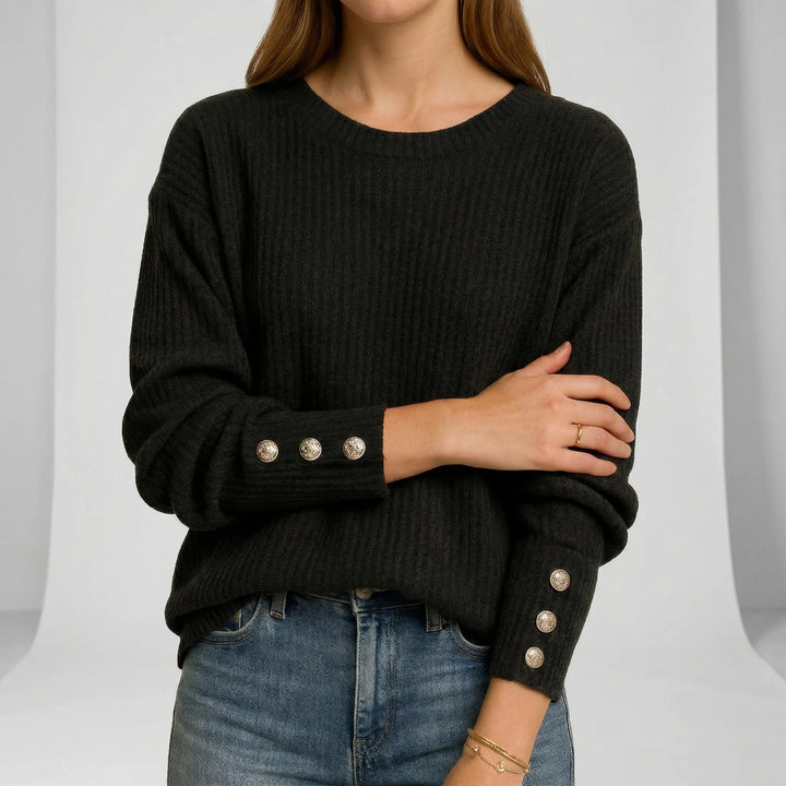 Locker Geschnittener Strickpullover - Charlotta